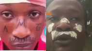 Die-hard Medikal fan who tattooed "AMG" on his face 'cleans' it over neglect in video