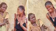 Ghanaian lady warms hearts online as she spends day with mentally-ill mother in video