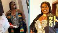 Gorgeous Ghanaian lady takes delight in academic achievement after bagging her first degree