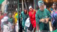 After AFCON, Super Eagles players rock matching green senators as they head for airport in video