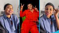 Empress Gifty flaunts pink lips and youthful face, her beauty in a video awes many