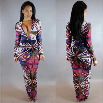 Long dress styles with African print 2020: photos - YEN.COM.GH