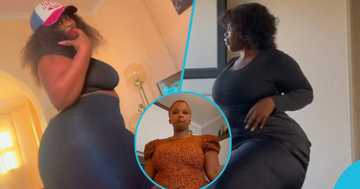 The Real Liso: Plus-Size Lady Shows Off Her Voluptuous Behind As She
