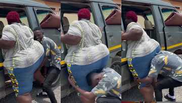 Hilarious video of Comedian Waris trying to carry PM Reigns on his head erupts laughter