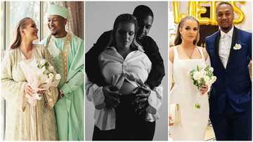 Mahama's Algerian daughter-in-law gives birth to his 1st grandchild, photos of baby and bump drop