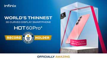 Infinix HOT 60 Pro+ Sets GUINNESS WORLD RECORDS™ as the World’s Thinnest 3D Curved Display Smartphone