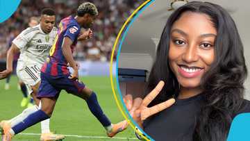 Big win! Ghanaian lady set for live El Clasico experience at Camp Nou