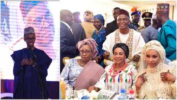 Top politician's son erupts stir as he shares photo of dad's wives; says polygamy is good