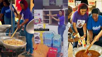 Nana Ama McBrown donates to Akosombo Spillage victims, goes extra mile to cook for them