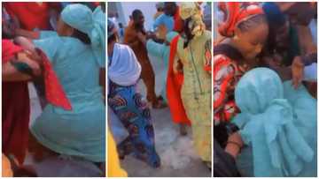 Married lady scatters her husband's wedding ceremony to his 2nd wife, video stirs reactions