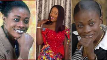 Diana Asamoah looks unrecognisable as she is spotted dressed like a bride