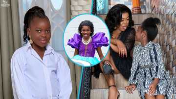 Afia Schwarzenegger's pretty daughter slays in a beaded dress and frontal lace hair for her birthday shoot