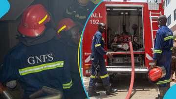 Fire service truck catches fire while dousing inferno at Kasoa