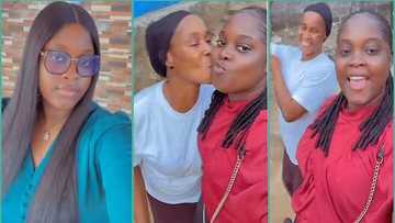 Lady blushes as husband's mum kisses her in video: "I bagged the sweetest mother-in-law"