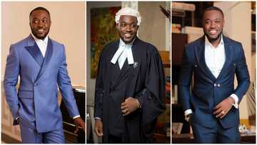 Kennedy Osei: Lovely photos of him rocking blonde wig and black gown pop up, many react to photos