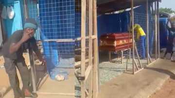 Desperate thieves shamelessly break into a coffin shop to steal 2 coffins in Ashanti Region