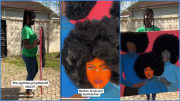 Ghanaian lady makes beautiful art in video, says she is selling it for GH¢4k
