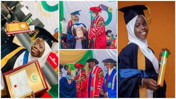 Brilliant lady emerges Overall Best Student of her faculty, gets presented award, beautiful photos pop up