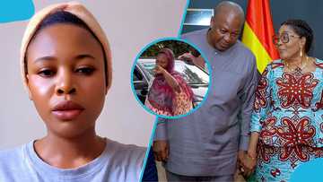 TikToker Juiscy Vibez nears tears as she appears in court over alleged defamatory comments about Mahama, video