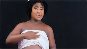 Ghanaian actor EB Forson trends with his pregnancy photos on his birthday, Stephanie Benson congratulates him