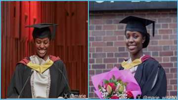 Marie Wiseborn bags postgraduate diploma in law, Moses Bliss sends lovely message to fiancée