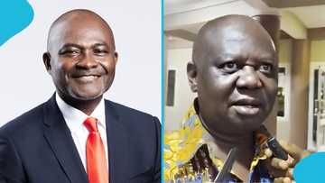Kennedy Agyapong gifts blind NPP loyalist roofing sheets and money to complete his house