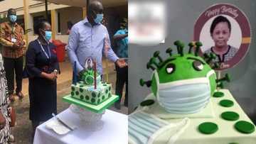 Husband surprises wife with 'Coronavirus' cake on her birthday; beautiful photos drop