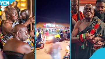 Wild celebrations erupt after Otumfuo destools Kenyase No. 2 chief, video drops