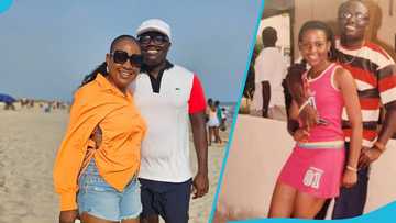 "Young and beautiful": Bola Ray shares adorable then and now photos to celebrate wife's 45th birthday