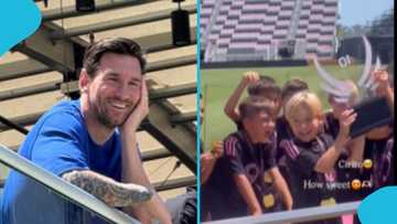 Messi all smiles as he watches his sons lift the Dreams Cup with Inter Miami academy teams