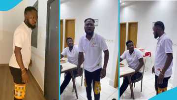 Funny Face and Asamoah Gyan challenge each other in hilarious video, goes viral