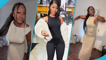 Efia Odo's lookalike dances hard, TikTok video confuses many netizens