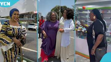 Videos drop as Gifty Anti, Kalsoume, and others support Selassie Ibrahim as she opens pharmacy at Airport West