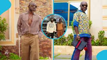 Osebo the Zaraman meets Jim Iyke, brags about owning 640 shoes, peeps react: "Ajagurajah can't compete"