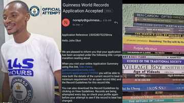 "The book will soon tear": Nigerian man gets approval to read books for 145 hours to set Guinness World Record