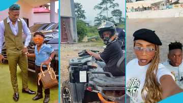 Shatta Wale's son Majesty fearlessly rides quad bike at a range, video impresses Ghanaians