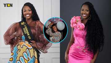 2023 Ghana's Most Beautiful 1st runner-up Naa Ayeley rocks flannel shirt and white shorts on her birthday