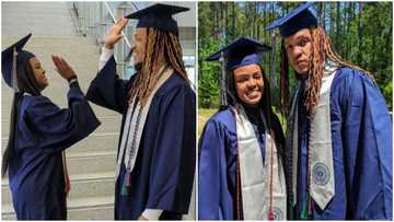 After overcoming challenges, proud dad and his dual-enrolled daughter graduate together from college