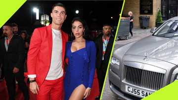 Cristiano Ronaldo and Georgina enjoys private dinner after showing off £300,000 Rolls-Royce: video