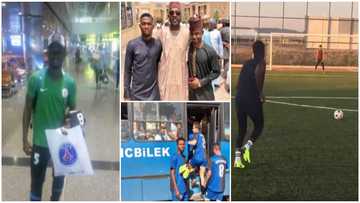 Kind man surprises poor orphan, sponsors him abroad for football trials, many react