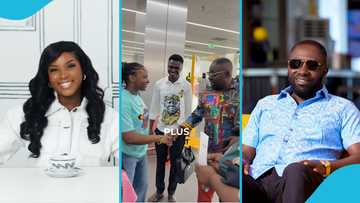 Osei Kwame Despite gifts Afronita dollars after meeting her at the airport