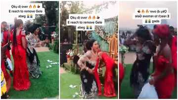 She's bad: Bride takes off her gele, shows off weird dance moves at her wedding, video goes viral