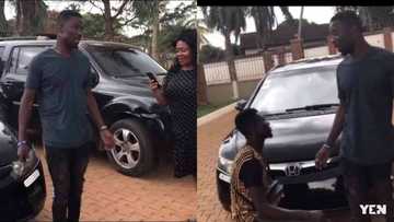 Kwaku Manu surprises younger brother; buys fresh car for him