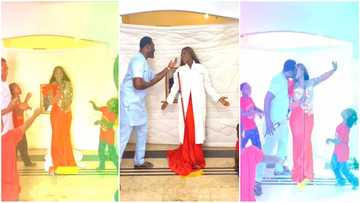 Mercy Johnson’s husband, kids help her recreate Celine Dion's song in lovely video; world reacts