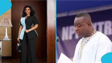 Serwaa Amihere claps back at man over serious allegation linking her to Wontumi, fans react