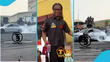 Ibrahim Mahama Jr captivates crowd at Supercar Spectacle with a-class drift show, video