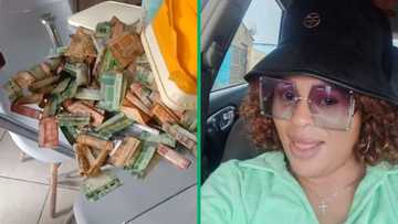 Woman empties GH¢22,931 susu box of savings, netizens motivated: "Great inspiration"