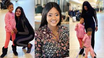 So cute: Kafui Danku drops latest photos with beautiful daughter and strong son; she goes gaga