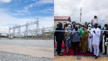 Pokuase: Akufo-Addo commissions bulk power supply point to ease 'dumsor': 350,000 people to benefit