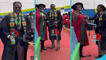 Stonebwoy acquires a Degree from GIMPA at a graduation ceremony, peeps react